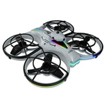 RH830 WiFi FPV with 4.3inch LCD Screen Controller 720P HD Dual Camera Optical Flow Hover Automatic Obstacle Avoidance Dazzling Lights Brushless 2.4G 4CH 6-Axis Remote Control Toys RC Drone Quadcopter RTF