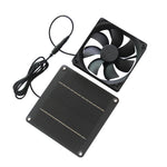 Solar Powered Exhaust Fan 4W Monocrystalline Panel 12V 87CFM Quiet DC Portable Fan for Pets Chicken Coops Greenhouses Airflow Cooling System
