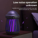 LinkMejor Rechargeable Mini UV Mosquito Killer Lamp 360° Coverage 3000V Electric Grid Dual UV & Night Light Modes Portable Indoor/Outdoor Zapper