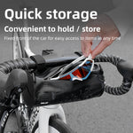 LinkMejor Bike Handlebar Bag Large Capacity Waterproof Bicycle Front Bag With Shoulder Strap Portable Cycling Storage Pannier For MTB Road Bike