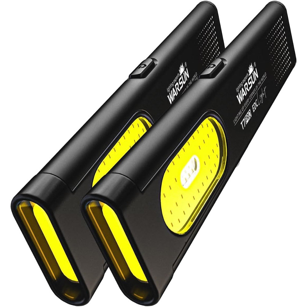 LinkMejor T7 Pro 470LM Portable LED Flashlight With Ruler Outdoor Rechargeable Waterproof IP44 Magnetic Grip Multi-Function Work Light