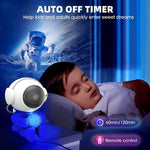 LinkMejor Astronaut Starry Sky Projection Lamp Starry Sky Atmosphere Night Light Astronaut Nebula Projector Lamp
