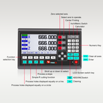 LinkMejor YH800-3 DRO & YE Optical Linear Scale Set High Precision 3 Axis Durable Imported Parts Suitable for Different Measurement with Optional Length Professional Digital Display+ Scale