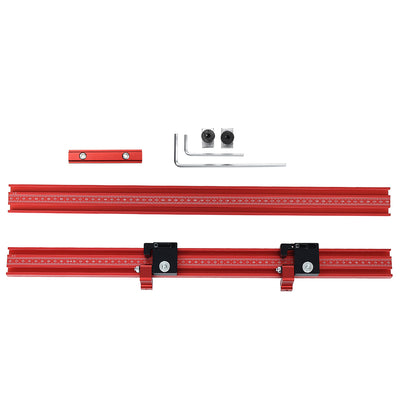 LinkMejor Aluminum Alloy Woodworking Extension Guide Rail T-track Connector for Track Saw Rail Parallel Guide System