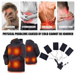 5 In 1 Electric USB Heating Pad Lightweight Portable Three-speed Adjustable USB Heating Pad For Clothes Vests Waists Abdomens Pant