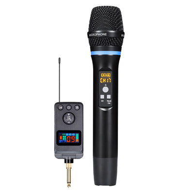 LinkMejor M50 Wireless Microphone with DSP Anti-Feedback Echo bluetooth 5.0 Type-C Rechargeable LED Display Vocal Cut for Home KTV Karaoke Party PA Speaker Amplifier