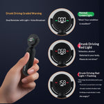 2-in-1 Alcohol Tester Breathalyzer Portable Rechargeable Analyzer with Windproof Electronic Lighter Digital Display Voice Alert