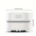 Portable Mini USB Rechargeable Vacuum Cleaner Compact Desktop Sweeper For Keyboards, Offices, Car Seats And Small Spaces