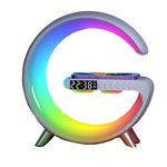 15W 10W 7.5W 5W Multifunctional Wireless Charger Alarm Clock Speaker RGB Light Fast Charging Station for iPhone 15 14 13 for Huawei Mate60 Pro for Samsung Galaxy S23 for Xiaomi 13pro
