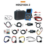 LinkMejor HDS2102A Automotive Diagnostic Oscilloscope 100MHz Bandwidth 500MSa/s Sampling Rate 2 Channels Multimeter CAN LIN Waveform Library Portable Rechargeable Battery