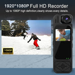 Y9 1080P Back Clip Portable Sports Camera 2K WiFi Infrared Night Vision Digital Video Recorder with 180° Rotary Lens Police Small Camcorder