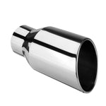 Universal 4 Inch Inlet 6 Inch Outlet Exhaust Tip 12 Inch Length Tailpipe Anti-Corrosive High Temperature Resistant Angle Cut Design Car Truck Accessories