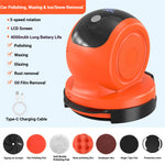 Wireless Portable Polisher 3 Speed Adjustable LED Display Mini Electric Car Waxing Tool Polishing Waxing De-icing Machine