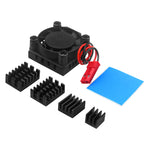 LinkMejor 5 Plus Cooling Fan Aluminum Heat Sink Dissipation with Thermal Pads CPU Chip Cooling for OPI 5 Plus Board
