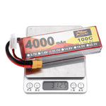 LinkMejor Power 11.1V 4000mAh 100C 3S Lipo Battery XT60 Plug for RC Racing Drone
