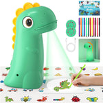 Kids Drawing Projector Trace and Draw Projector Art Sketcher Smart Table LED Light Painting Board Learning Educational Toys Cute Dinosaur Children Toy for Toddlers Boys Girls Birthday Gift
