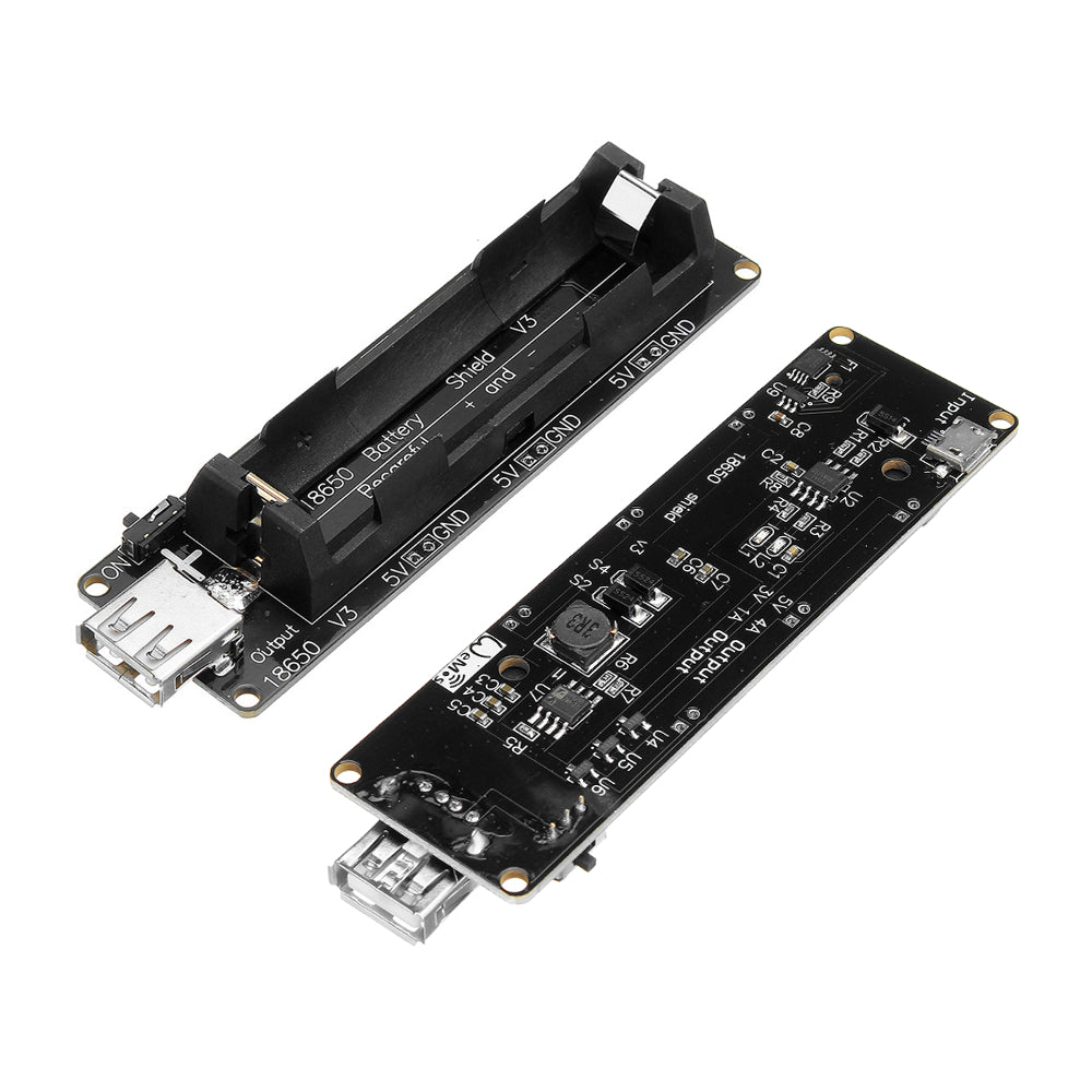 ESP32 ESP32S 18650 Battery Charge Shield V3 Micro USB Type-A USB 0.5A Test Charging Protection Board Geekcreit for Arduino - products that work with official Arduino boards