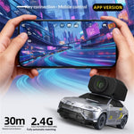 LinkMejor M646 RTR 1/64 2.4G 4WD Mini FPV Drift RC Car Wifi 720P Camera Photos Videos VR App Control Built In Gyro LED Light Desktop Micro 3 Speed On-Road Racing Remote Vehicles Models Toys