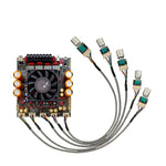 ZK-AS21P TPA3255x2 Digital Power Amplifier Board 300WX2+600W 2.1 Channel Bluetooth With Subwoofer Module
