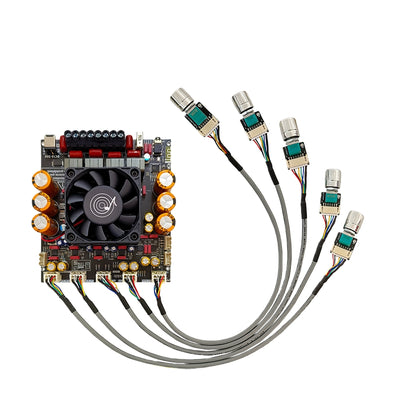 ZK-AS21P TPA3255x2 Digital Power Amplifier Board 300WX2+600W 2.1 Channel Bluetooth With Subwoofer Module