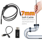 5mm 7mm Mobile Probe Borescope Camera Inspection Endoscopic For Android Smartphone Cars Endoscope Camera USB Type C
