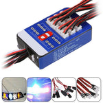 Simulation Flash Light 12 LED Lighting Kit Steering Brake for 1/10 Scale Models RC Car Yokomo Tamiya HSP HPI AXIAL RC4WD
