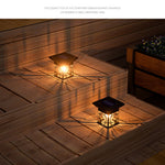 Elfeland Solar Outdoor Wall Light with Motion Sensor, Intelligent Light Control, Waterproof Hanging Garden Lamp for House, Patio & Pathway Decoration