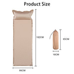 Xmund 5cm Camping Sleeping Mat, Portable Air Mattress with Pillow Thickened Floor Mat for Home Office Outdoor Camping Beach With Storage Bag