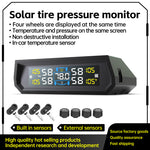 Solar Tire Pressure Monitoring System In-Car Ambient Temperature Detection Four Tire Pressure