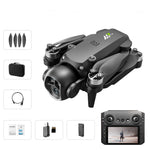 LinkMejor M7 WiFi FPV with 5.6inch LCD Screen Controller HD Dual Camera Servo Gimbal Optical Flow Positioning Brushless Foldable RC Drone Quadcopter RTF