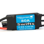 Hobbyocean 80A ESC 2-7S with 5V/5A BEC XT60 Plug For RC Airplane Fixed Wing Jet