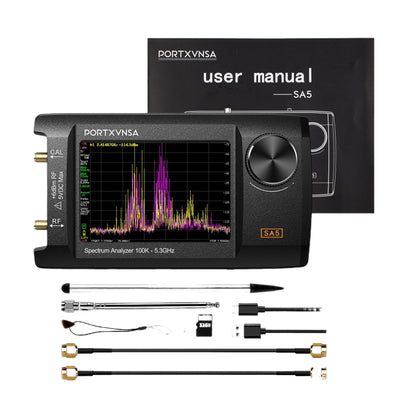 SA5 4 Inch Display Wide Frequency Range 100kHz to 6GHz RF Analyzer 5000mAh Battery High Precision Versatile Scanning