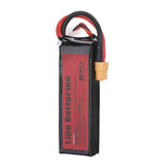 LinkMejor Power 11.1V 2200mAh 120C 3S LiPo Battery XT60 Plug with Adaper for RC Drone