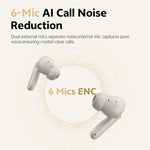 QCY Buds ANC TWS Earbuds Wireless bluetooth Earphone -45dB Adaptive Noise Cancelling 6-Mic Low Delay Sports Headphones