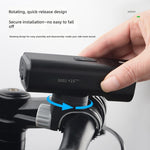 LinkMejor Anti-glare Bicycle Light 2000LM USB-C Rechargeable 4000mAh Waterproof 200M Range Digital Display for MTB, Scooter