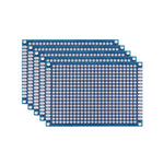 5/10PCS PCB Board Prototype Board Blue 2x8/3x7/4x6/5x7/7x9cm Double Sided Circuit Board For DIY Soldering Project