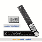 2-in-1 Digital Angle Finder Protractor with 7 Inch/200mm Ruler Spill-Proof Design for Woodworking Carpenter Construction DIY Tool LED Display High Accuracy Measurement