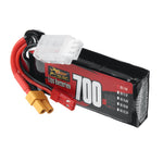 LinkMejor 2S 7.4V 700mAh 75C 5.18Wh LiPo Battery XT30 Plug for RC Helicopter FPV Racing Drone