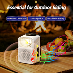 LinkMejor U60 Smart Bike Headlight with Bluetooth Speaker 1300 Lumens Cut-off Line Front Light 6800mAh Battery Wireless Remote Control