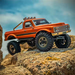 LinkMejor PLUS CR18P EVO V2 Convoy RTR 1/18 2.4G 4WD Brushed RC Car Two Speed Trail Rock Crawler Off-Road Climbing Truck Portal Axles Oil-Filled Shocks LED Light Electric Remote Control Vehicles Models Toys