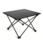 IPRee Portable Foldable Camping Side Table with Aluminum Alloy Scroll X-Frame for Outdoor Picnics, BBQ, Beach, and Travel
