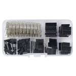 LinkMejor 310pcs 2.54mm Male Female Dupont Wire Jumper With Header Connector Housing Kit
