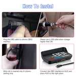 3.5inch LED Screen Car HUD Head-Up Display Car OBD Universal Speedometer Water Temperature High-Definition Suspension Projector