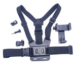 LinkMejor First-person View Bike Holder Sports Chest Shooting Camera Strap Live Outdoor Cycling Cell Adjustable Phone Clip Holder for Riding