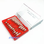 LinkMejor 22PCS M2.5 Thread Tip For Dial & Test Indicators Steel Dial Indicator Point Set