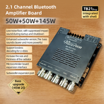 ZK-TB21 Pro Bluetooth Amplifier Board 50W+50W+145W 2.1 Channel Subwoofer Audio Receiver Lossless Decoding