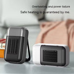 Tevorex Portable Heater 500W PTC Heating Technology Intelligent Switch Compact Size Desktop Heater for Home Office Bedroom Energy Efficient