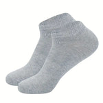 6pairs Plus Size Men Cotton Socks Non Slip Sweat-absorbing Comfortable Low Cut Athletic Ankle Socks For Outdoor Cycling Running Daily Casual Short Socks Men