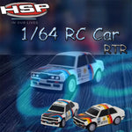 LinkMejor YDT64E RTR 1/64 2.4G RWD Drift Sports RC Car Full Proportional LED Light Desktp Pocket Mini Racing Remote Control  Competition Vehicles Models Children's Toy Gift