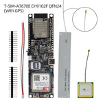 LinkMejor® TTGO T-SIM A7670G A7670E A7670SA R2 Wireless Module ESP32 Chip 4G LTE CAT1 MCU32 Development Board Support GSM/GPRS/EDGE